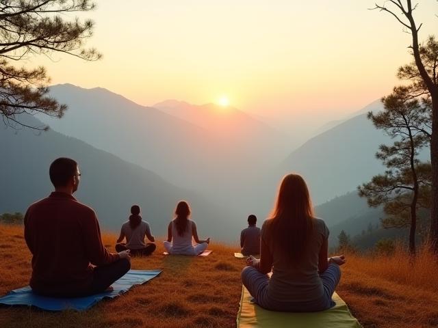 हिमालय ध्यान रिट्रीट स्थल का प्राकृतिक दृश्य